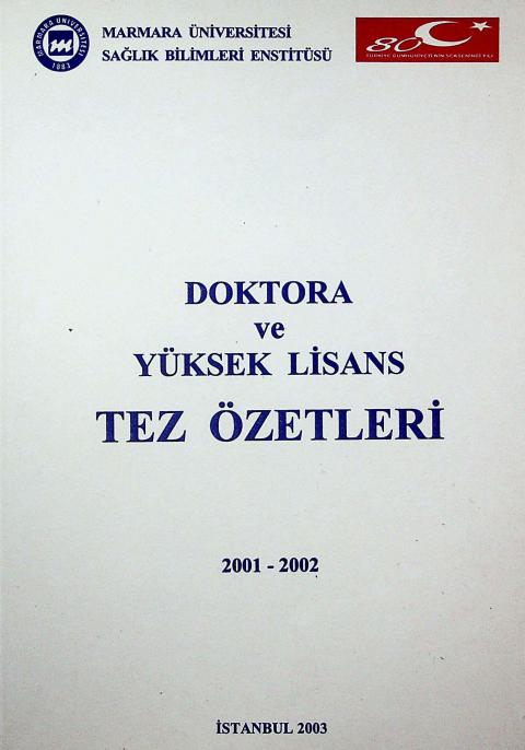 Doktora ve Yüksek Lisans Tez Özetleri (2001-2002)