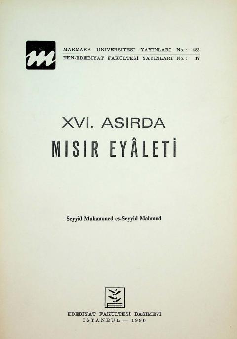XVI. Asırda Mısır Eyaleti